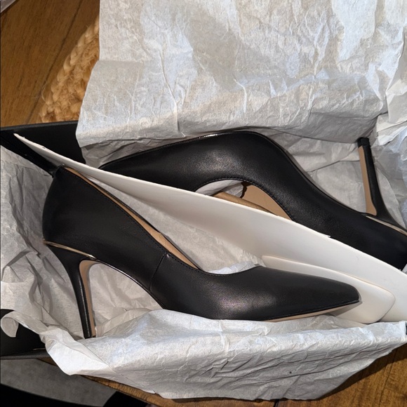 Coach Black Leather Heels